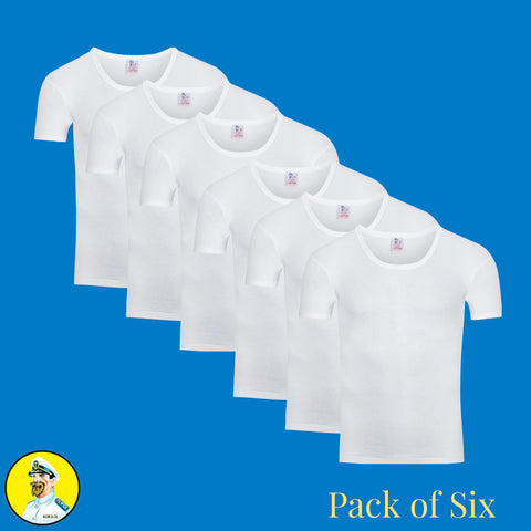 Pack of 6 & 12 - Premium Summer King Half Sleeves Vest